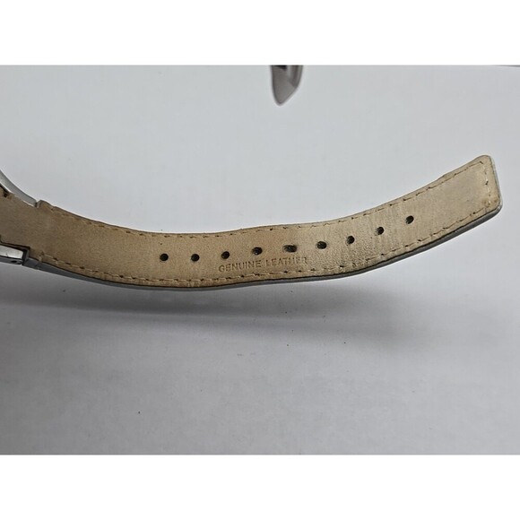 Timex Easy Reader T2H531 Womens White Blue Leather Watch Indiglo New Battery - Picture 11 of 12